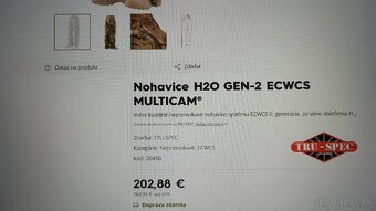 Nohavice H2O 2.gen.ECWCS multicam Tru-Spec - 2