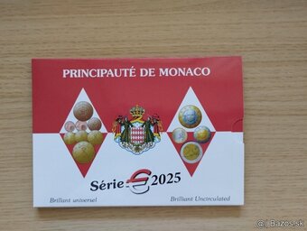 Predám luxusnú sadu mincí Monako 2025 - 2