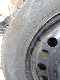 Pneumatiky a diskami (4 diery) 175/70R14 zimné - 2