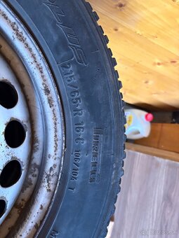 Zimné gumy + disky 215/65R16C 104T transporter T5 - 2
