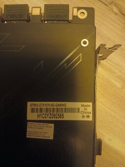 Predám ASUS GTX 1070 8GB - 2