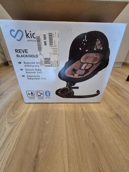 Elektrické hojdacie ležadlo Kidwell REVE Black/Gold - 2