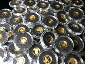 0,5g zberateľské zlaté mince mikroštáty - investičné - 2