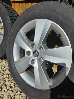 Predám originál Škoda Orion elektróny 5x112 R16 + pneumatiky - 2