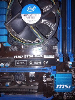 Predam zakladnu dosku Atx Msi B75A-G43 + i3 - 2