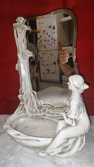 Royal Dux - figurálne zrkadlo - 2
