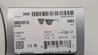 Slnečné okuliare Ray-Ban Clubmaster Top Stav - Nenosené - 2