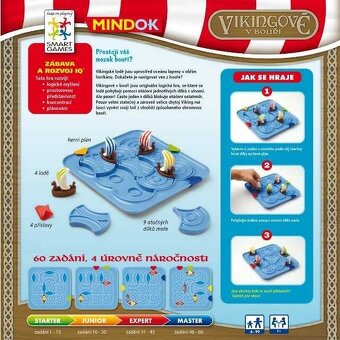 Vikingovia v búrke SMART - logická hra, 6 + - 2