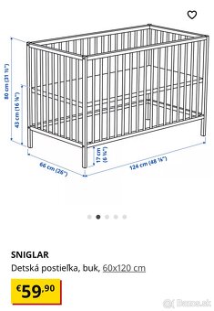 Postieľka IKEA - 2