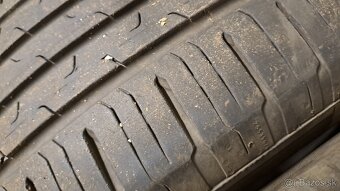 Predám 4ks jazdené letné 205/55r17-91V Continental - 2