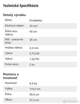 Benzínový Krovinorez Riwall Pro RPB 260 - 2