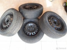 Pneumatiky 195/65 R 15 91 H s novými plechovými diskami - 2
