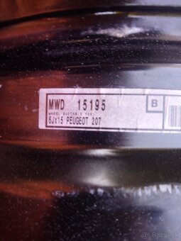 Plechový disk 6Jx15 - 2