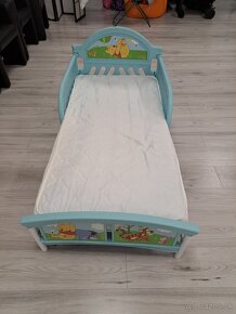 Predám detskú postielku Macko Pooh,Mickey - 2