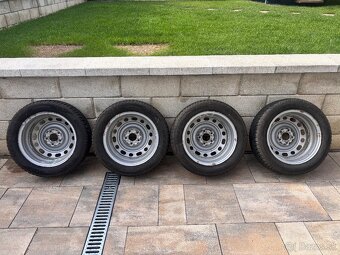 plechové disky 5x114,3 16", zimné pneu 205/55 R16 - 2
