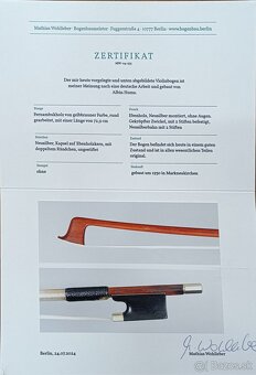 Husľový sláčik Albin Hums + certifikát a ohodnotenie - 2