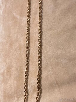 dámska zlatá retiazka točenie 14kt zlato - 2