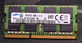 Predám Pamäť Samsung SODIM 8GB DDR3 do notebooku - 2