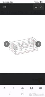 Krásna detska postel 160x80 - 2