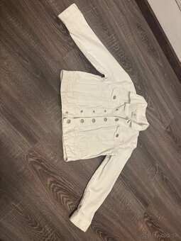 Dievčenská Lindex riflová bunda, vel.128 - 2