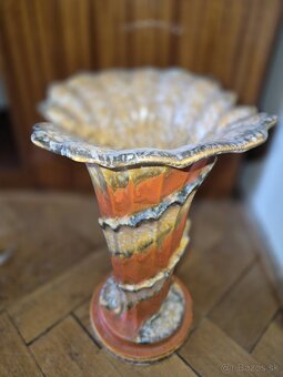 Vysoka, starozitna vaza keramicka - 2