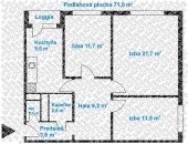 EXKLUZÍVNE  Predám 3 izbový byt v Petržalke na Osuského - 2