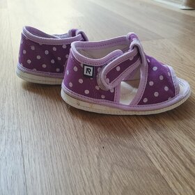 RAK detské fialové papuče  s bodkami veľ. 18 - 2
