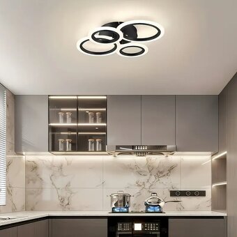 Stropné LED svietidlo - čierna, biela, zlatá 35W - 2