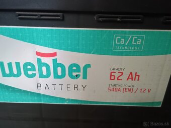 Autobateria 12V 62Ah 540A - 2