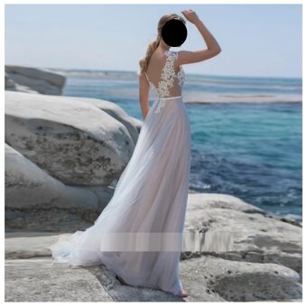 Nádherné spoločenské šaty s holým chrbtom - 2