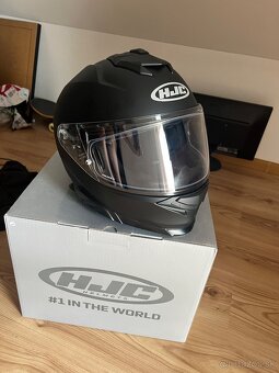Prilba na motorku HJC I71 Solid semi flat black M - 2