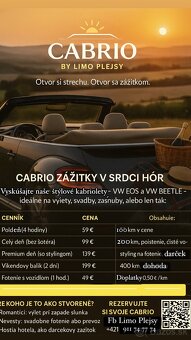 CABRIO by LIMO PLEJSY - požičaj si Cabrio - 2