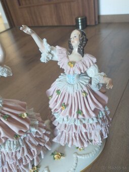 Veľká porcelánová soška Volkstedt - 2