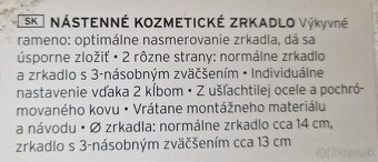 NOVE Nástenné kozmetické zrkadlo Tchibo - 2