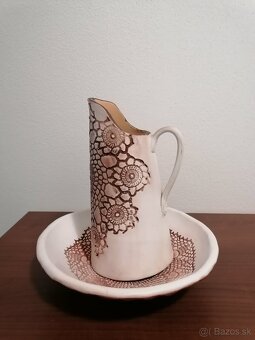 Ručne robená misa a krčah - 2