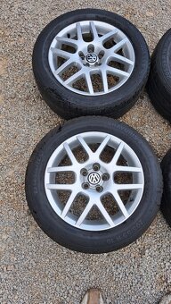 Original VW elektrony značka BBS 5x100 R16 ,205/55R16 - 2