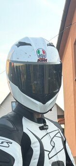 Prilba AGV k-3 + zlate plexy (vel.M) - 2