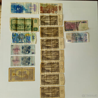 Československé staré bankovky - 2