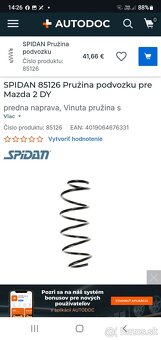 Pruziny na Mazdu2 85126 - 2