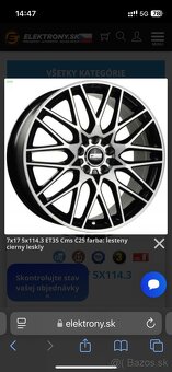 Alu disky CMS C25 7X17 5X114.3 ET35 - 2