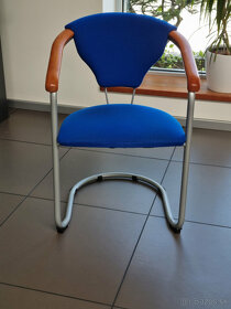 Stoličky 4ks - modré - 2