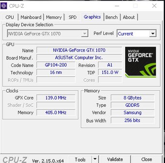 ASUS GTX 1070 8GB - 2