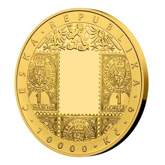 Zlatá minca 10000 Kč 2019 100. výročie Československej meny - 2