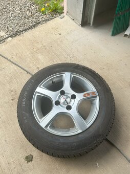 14" Disky s pneumatikami rozteč 4x100, - 2
