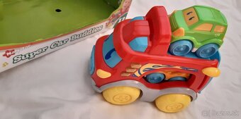 Hrajúce nákladné auto s dvoma malými autíčkami - 2