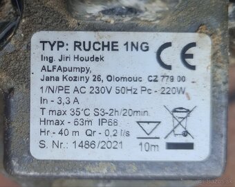 Ponorné čerpadlo vibračné RUCHE 1NG - 2