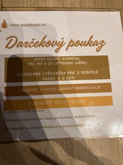Darčekový poukaz - 2
