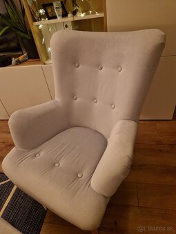 Kreslo s taburetkou - 2