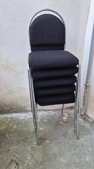 Stohovací židle - černé - 2