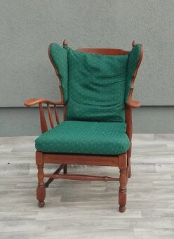 Kreslo s vysokým operadlom dánske. - 2